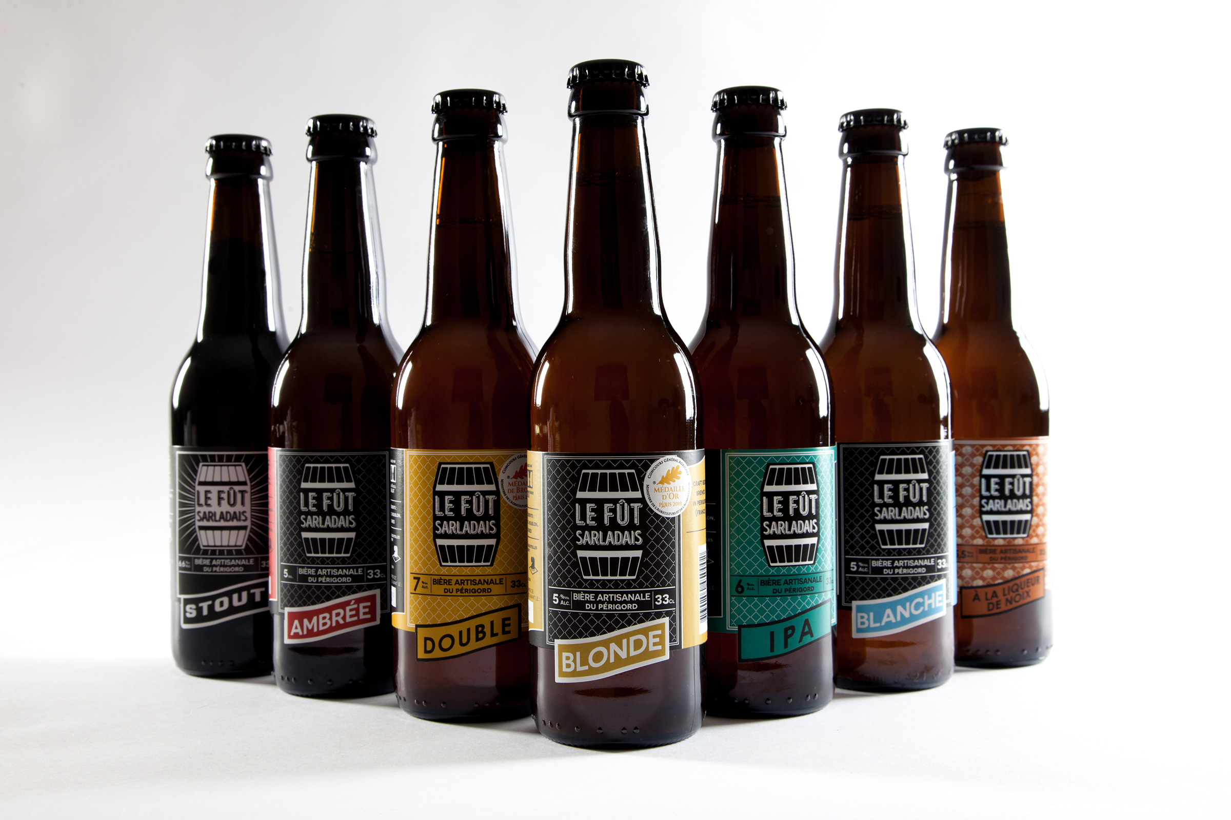 Les bières de la Brasserie Artisanale de Sarlat