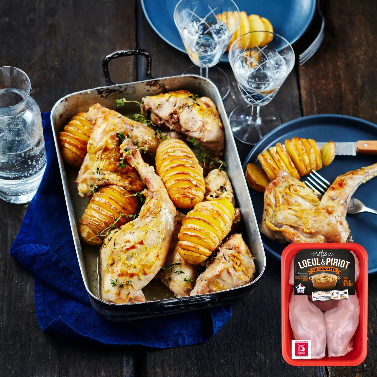 La cuisine de viandes de lapin de Loeul et Piriot